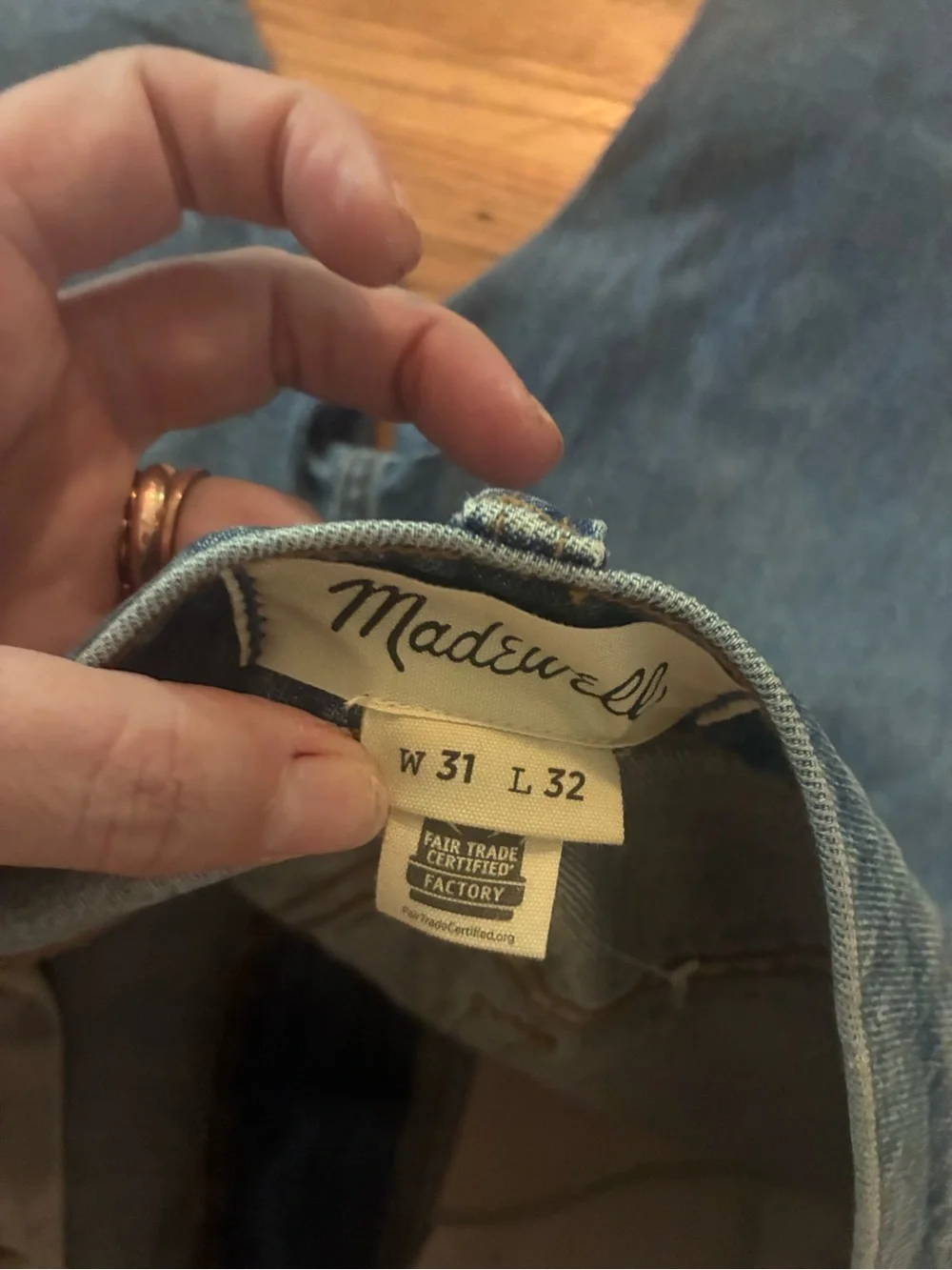 Madewell Men's Medium Blue Slim-Straight Jeans
